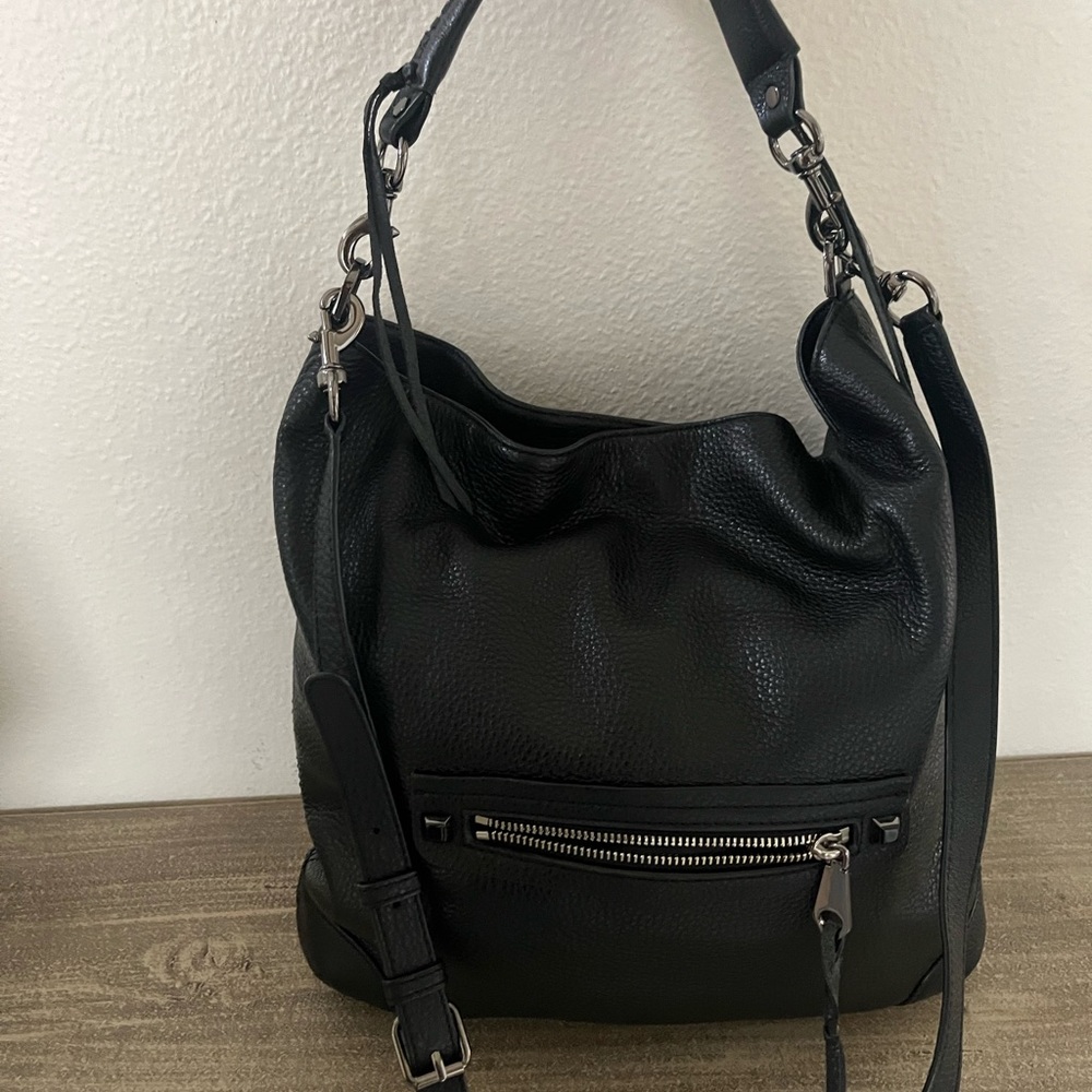 Rebecca Minkoff pebble leather 2 way bag purse - Picture 5 of 15